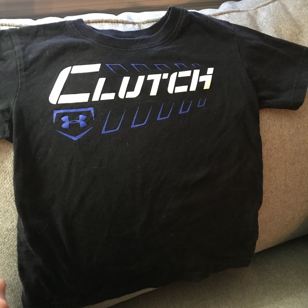 Black t shirt boys Under Armour